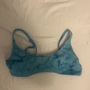 Triangl Swimwear Floral Blue Bikini Top